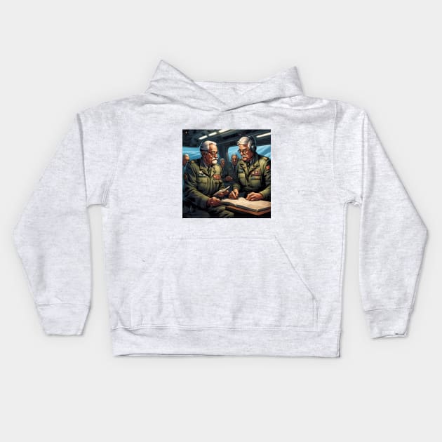 Pensioners as commercial aircrew Kids Hoodie by Colin-Bentham